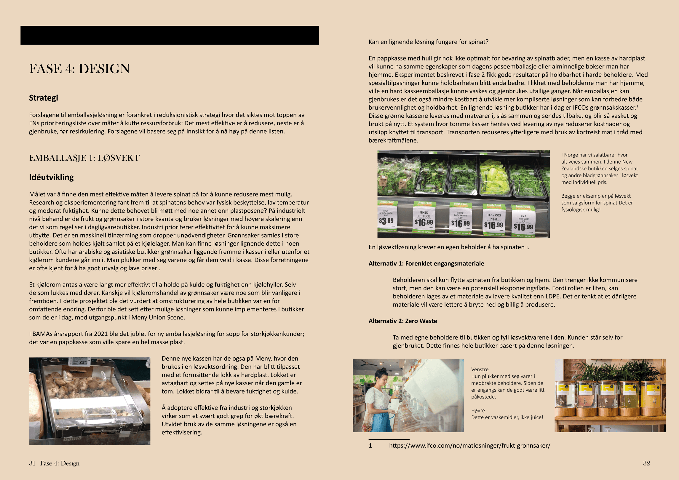 spinatrapport oppslag